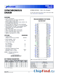 Datasheet MT48LC2M32B2 manufacturer Micron